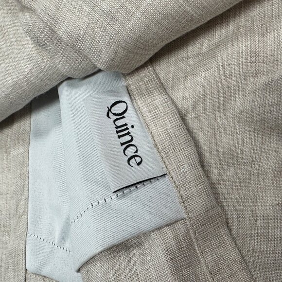 Quince Flax European Linen Curtain Panel Blackout 48x96" Room Darkening - Single - Picture 4 of 6